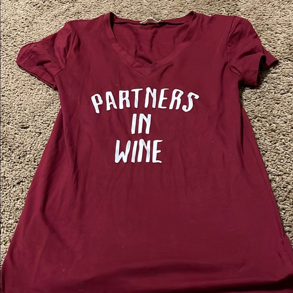 Partners in wine tee